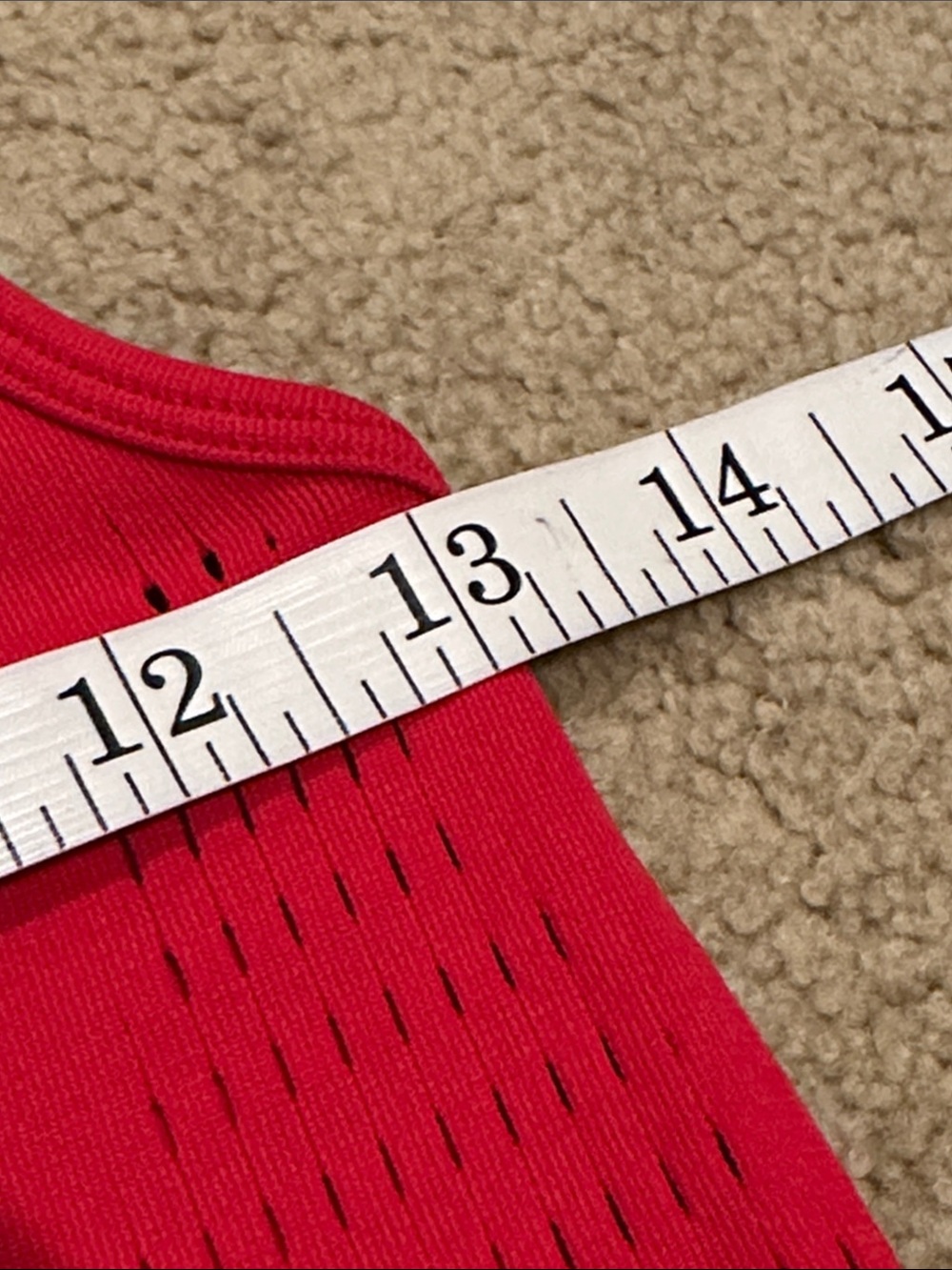 Fabletics Red Racerback Tank Top - Picture 6 of 6
